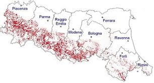Frane attive o quiescenti nel territorio della regione Emilia Romagna